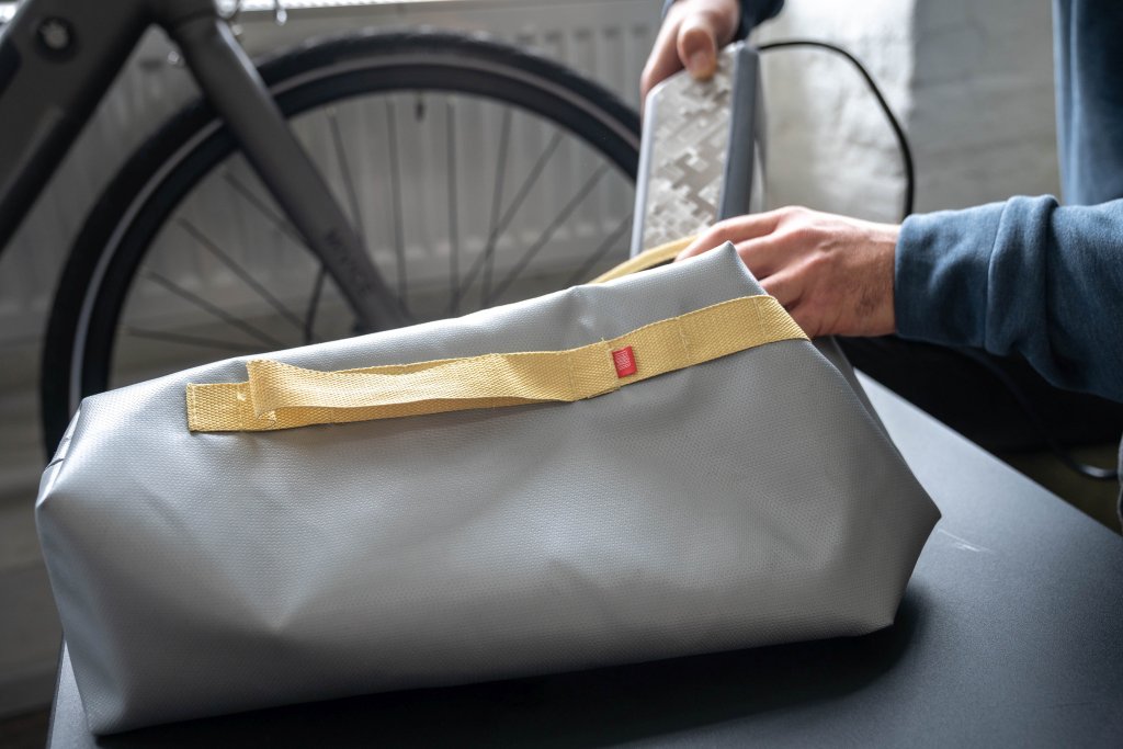 Tasche für Fahrrad-Akku